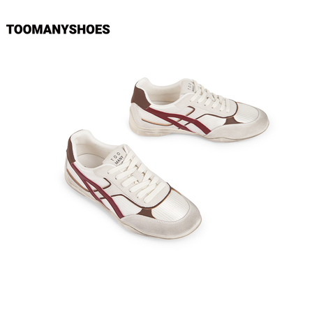 Toomanyshoes女鞋25新款城市游踪撞色时尚休闲运动跑鞋复古德训鞋
