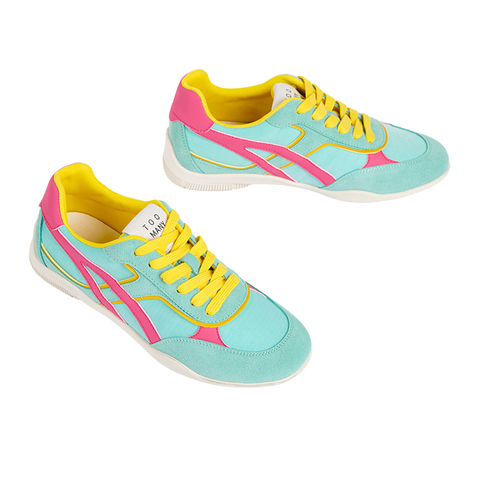Toomanyshoes女鞋25新款城市游踪撞色时尚休闲运动跑鞋复古德训鞋