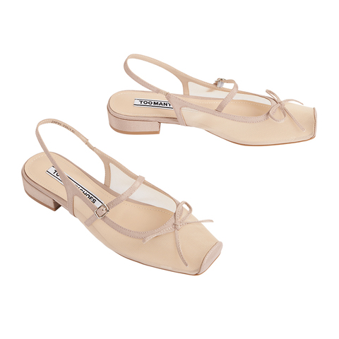 Toomanyshoes女鞋2025新款时尚旋律方头粗跟凉拖外穿后空包头凉鞋