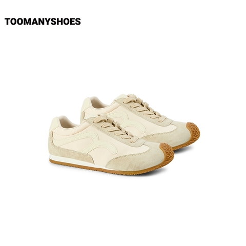 Toomanyshoes女鞋25新款波子汽水时尚运动休闲复古厚底撞色德训鞋