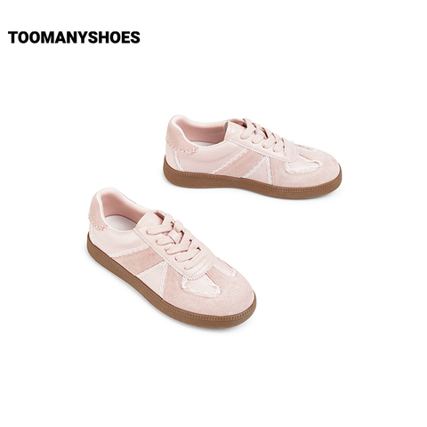 Toomanyshoes虚拟恋人银色板鞋小白鞋芭蕾德训鞋女