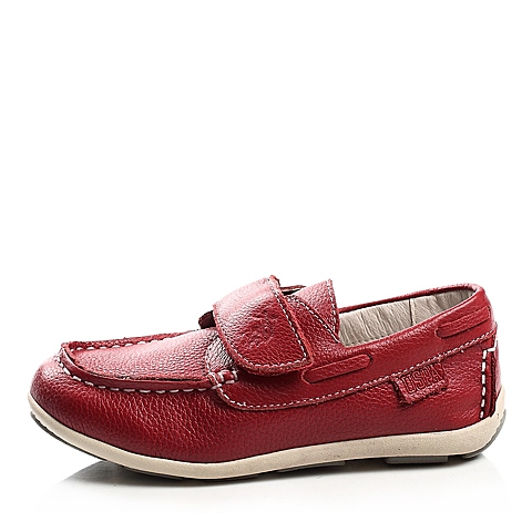 U.S.POLO ASSN./美国马球协会春秋季红色牛皮男小童满帮鞋L70369
