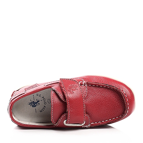 U.S.POLO ASSN./美国马球协会春秋季红色牛皮男小童满帮鞋L70369