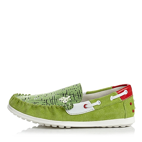 U.S.POLO ASSN./美国马球协会春秋季绿色牛皮/PU男小童满帮鞋L70281