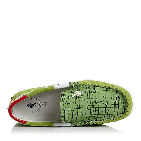 U.S.POLO ASSN./美国马球协会春秋季绿色牛皮/PU男小童满帮鞋L70281