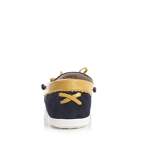 U.S.POLO ASSN./美国马球协会春秋季深蓝牛皮男小童满帮鞋L70373