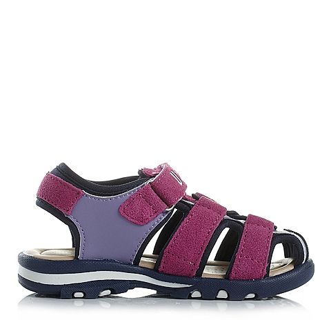 U.S.POLO ASSN美国马球协会夏季PU+织物女小童凉鞋时尚凉鞋L50011