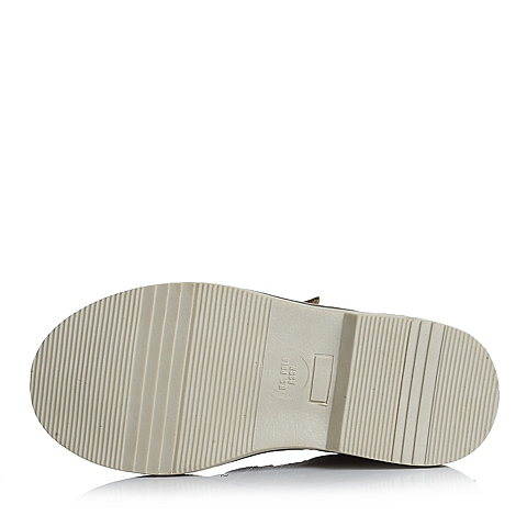 U.S.POLO ASSN./美国马球协会春秋季啡色牛皮男小童皮鞋满帮鞋L50161