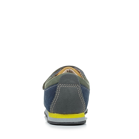 U.S.POLO ASSN./美国马球协会春秋季蓝色牛皮男小童皮鞋满帮鞋L50174