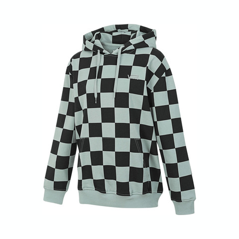 VANS范斯2024女子BIG CHECKER LOGO HOODIE针织连帽卫衣VN000GQVCRC