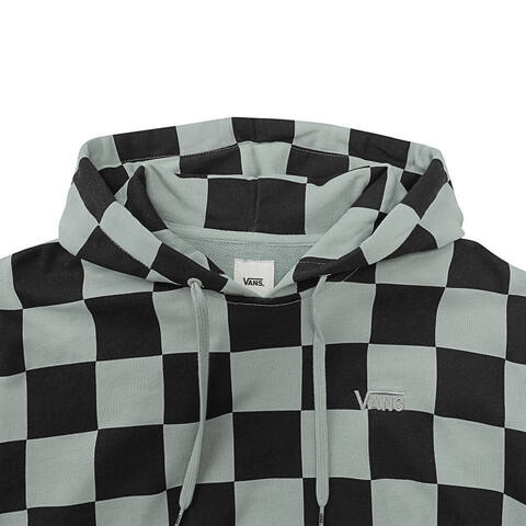 VANS范斯2024女子BIG CHECKER LOGO HOODIE针织连帽卫衣VN000GQVCRC