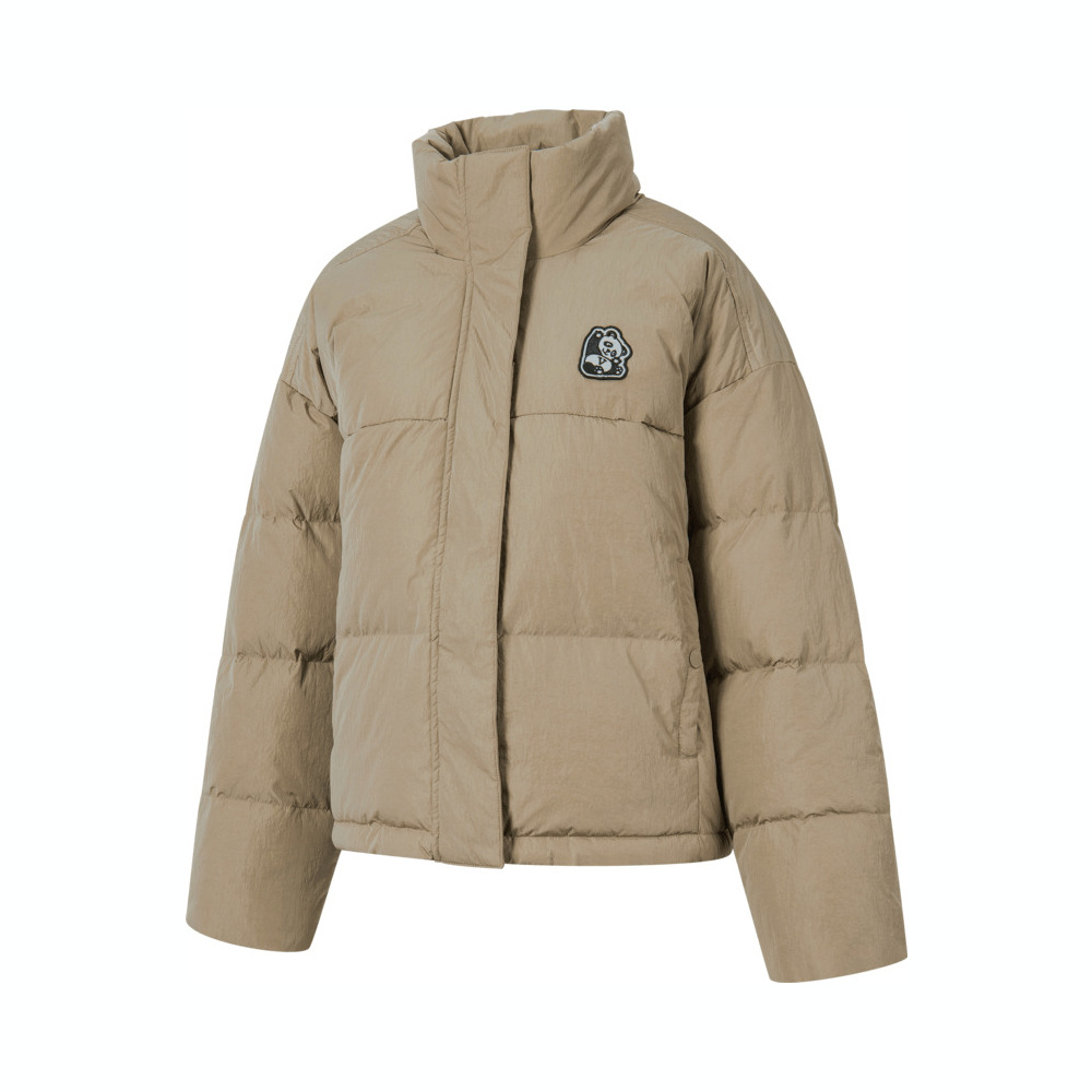 VANS范斯2024女子PANDA PUFFER DOWN厚羽绒服-短VN000KCCYEH