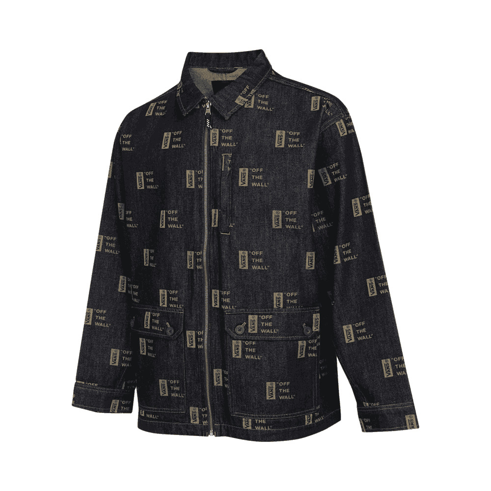 VANS范斯2025男子DENIM LOGO JACKET梭织无帽外套VN000GXKCRE
