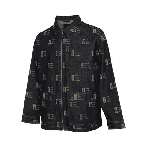 VANS范斯2025男子DENIM LOGO JACKET梭织无帽外套VN000GXKCRE