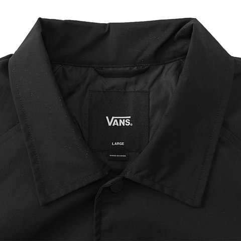 VANS范斯2025男子DOODLE LOGO COACH JACKET梭织无帽外套VN000NM6BLK