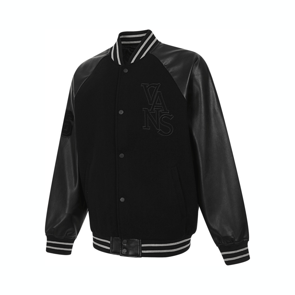 VANS范斯2025男子SOL SNAKE JACKET梭织无帽外套VN000NDWBLK