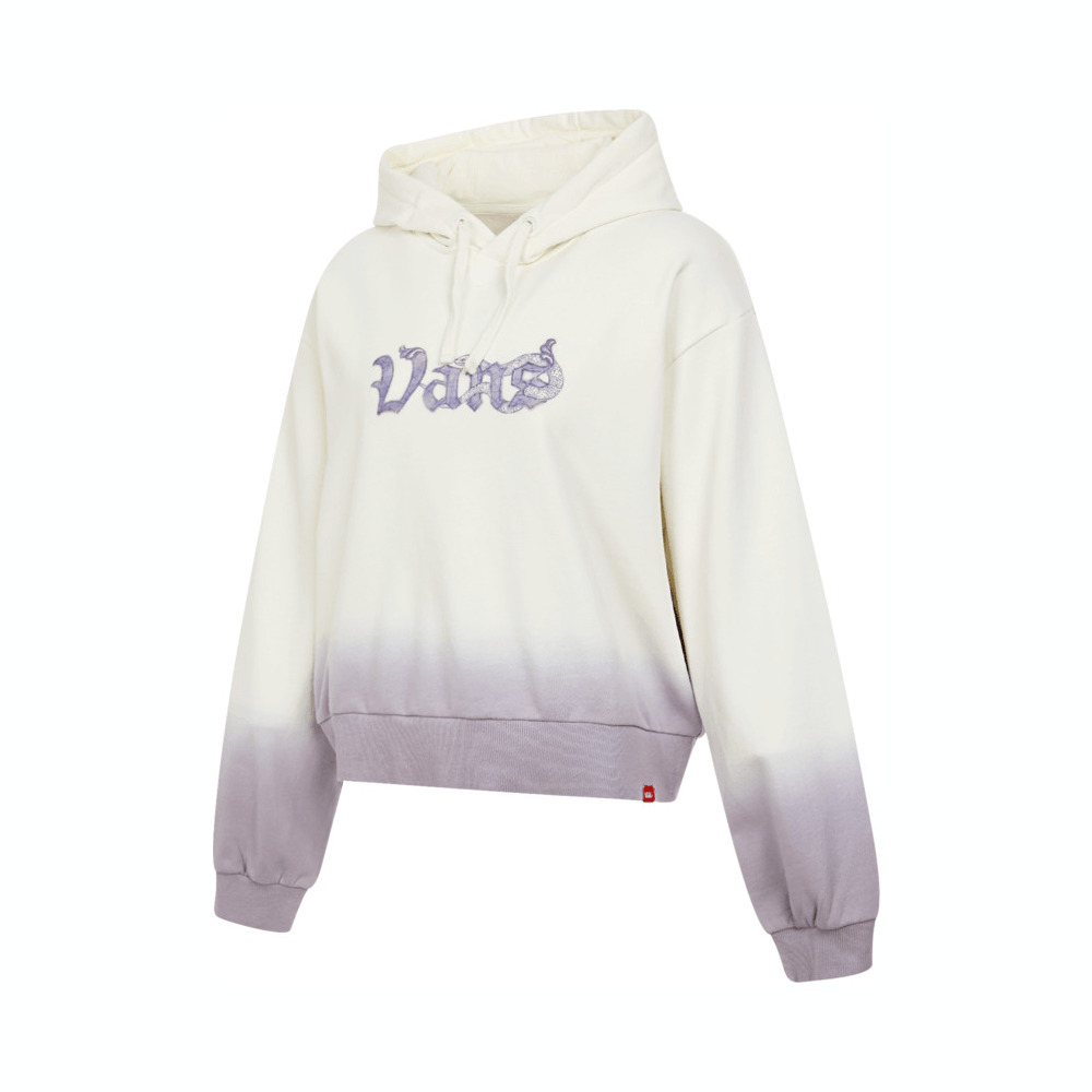 VANS范斯2025女子CNY CROP HOODIE DYE针织连帽卫衣VN000P3AF7K