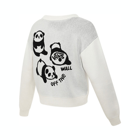 VANS范斯2025女子SOL PANDA CARDIGAN毛线开衫VN000NFBFS8