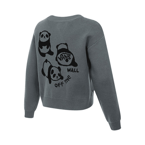 VANS范斯2025女子SOL PANDA CARDIGAN毛线开衫VN000NFBRV2