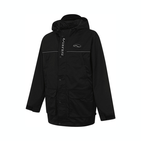 VANS范斯2025男子TEAM UTILITY JACKET梭织连帽外套VN000NERBLK