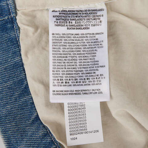 VANS范斯2025男子McAvoy Denim Station Jacket梭织无帽外套VN000KV7CDX