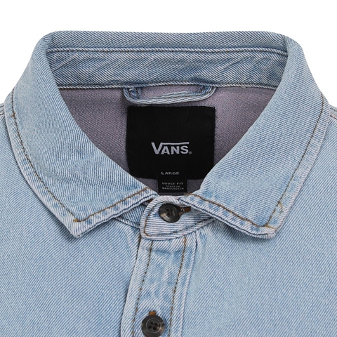 VANS范斯2025男子Palmhill Denim LS Woven针织长袖衬衫VN000M12IYR