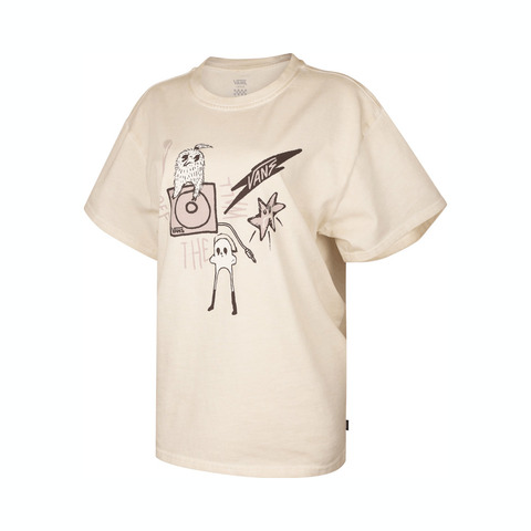 VANS范斯2025女子WASHED GRAPHIC SS TEE针织无领短TVN000NMRFS8