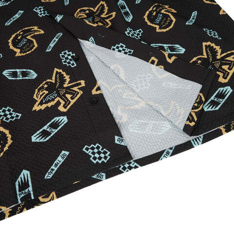 VANS范斯2025男子FUNKY ANIMAL SS SHIRT短袖衬衫VN000NNEEDF