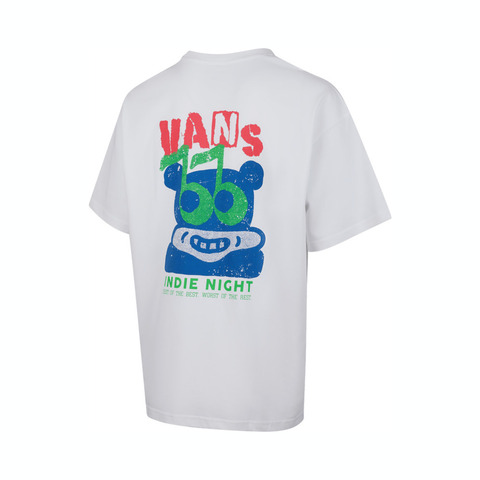 VANS范斯2025男子INDIE GFX SS TEE针织无领短TVN000NMBWHT