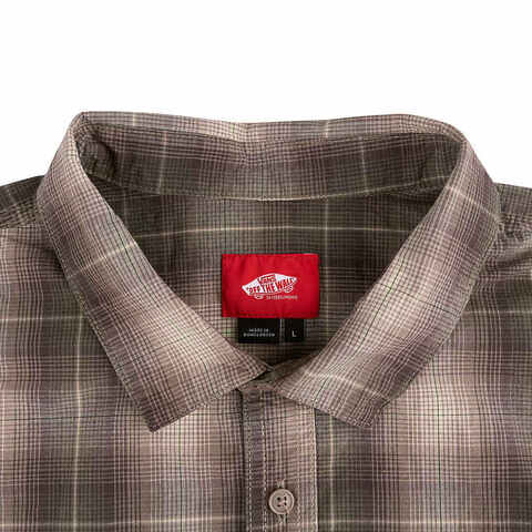 VANS范斯2025男子Skate Plaid SS Woven短袖衬衫VN000KYW1NU