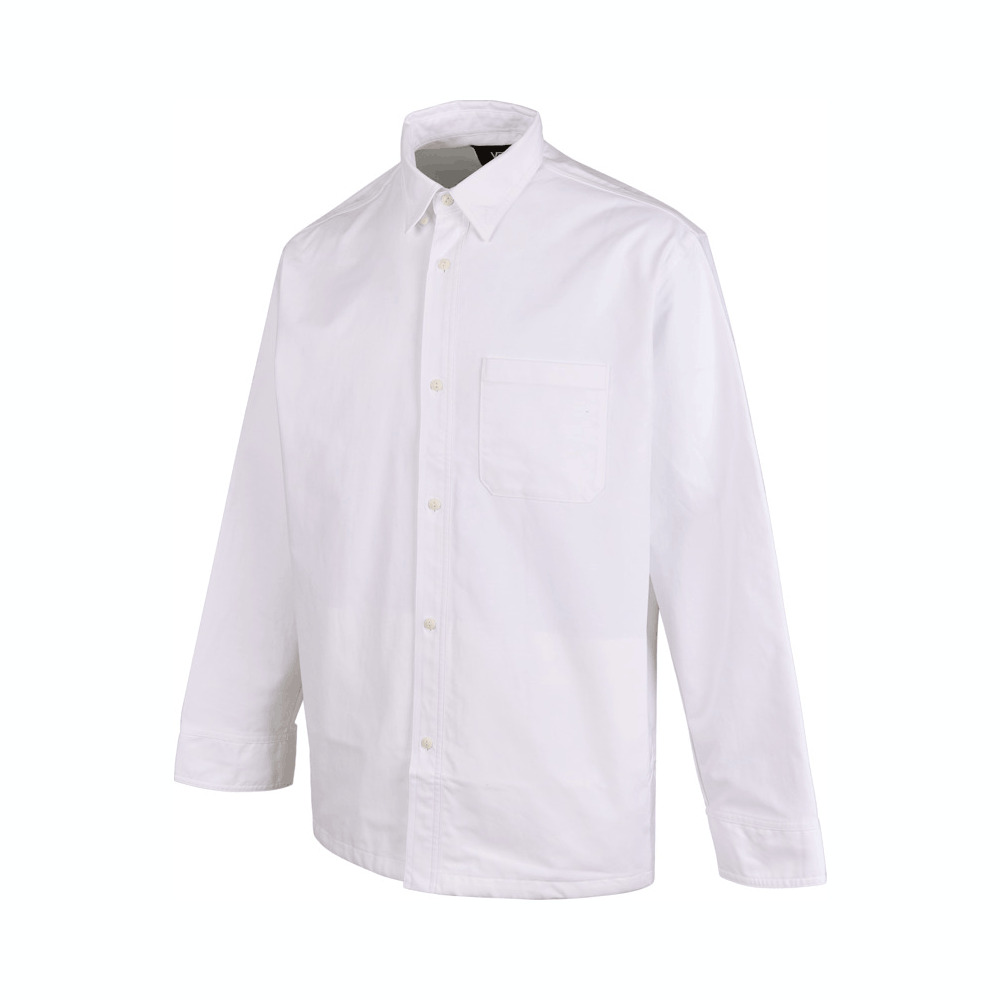 VANS范斯2025男子TDC UNISEX OXFORD SHIRT针织长袖衬衫VN000P04WHT