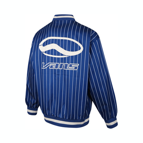 VANS范斯2025男子TEAM STRIPE BASEBALL梭织无帽外套VN000NES7WM