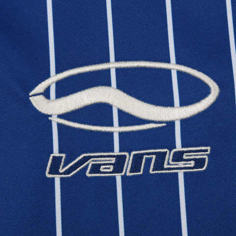 VANS范斯2025男子TEAM STRIPE BASEBALL梭织无帽外套VN000NES7WM