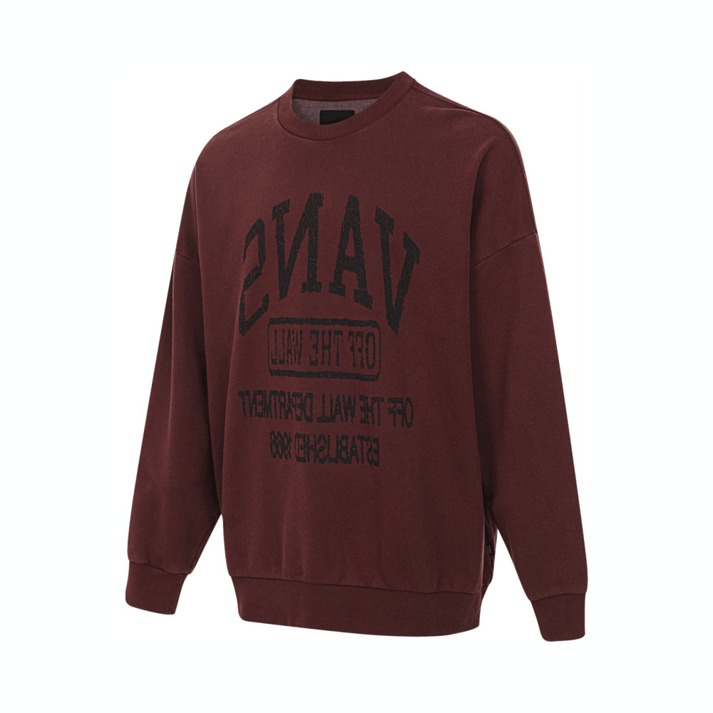 VANS范斯2025男子SOL REVERSE LOGO CREW NECK针织无帽卫衣VN000NE04QU