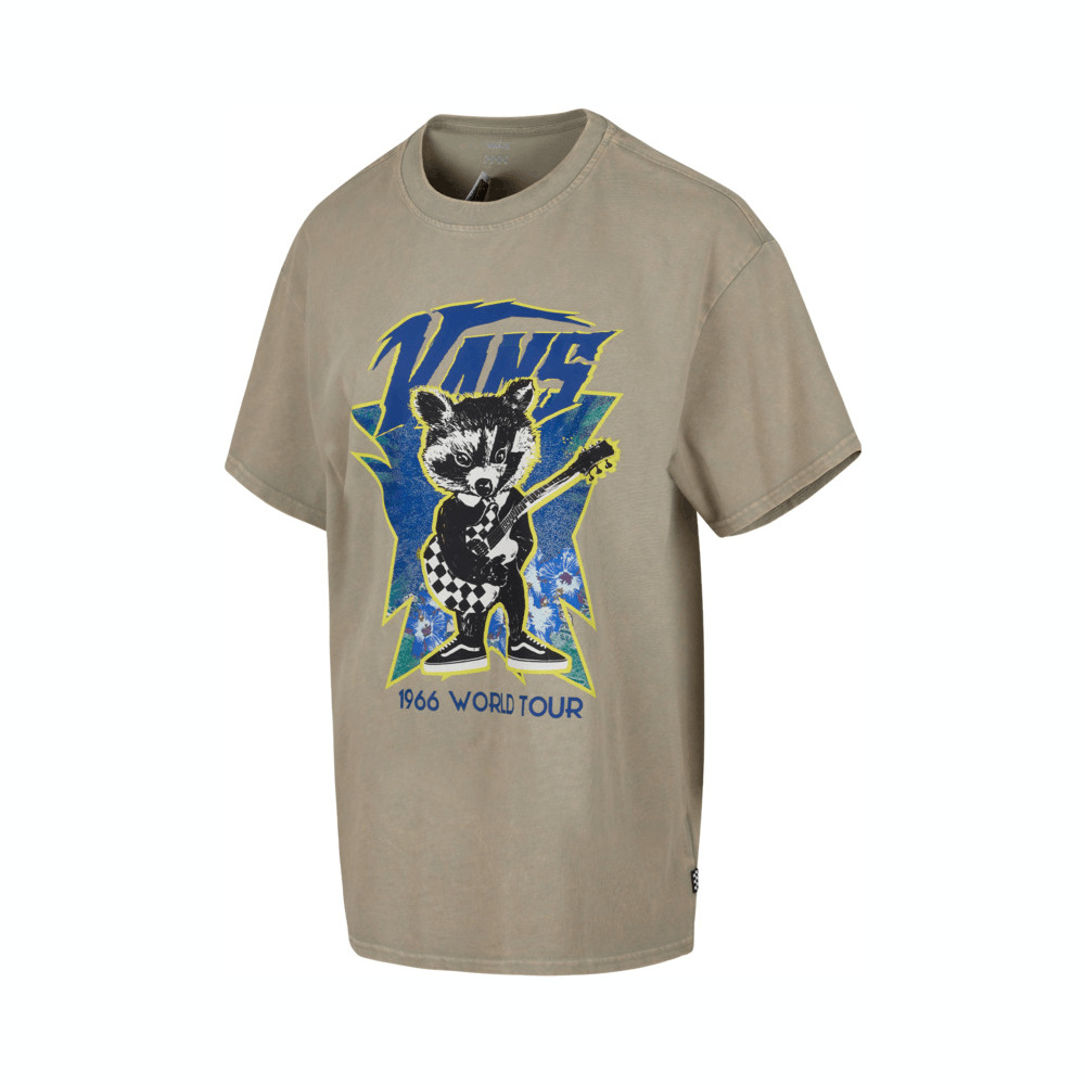 VANS范斯2025女子ROCK RACCOON SS TEE针织无领短TVN000NMNZUJ