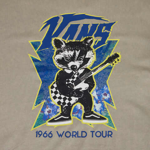 VANS范斯2025女子ROCK RACCOON SS TEE针织无领短TVN000NMNZUJ