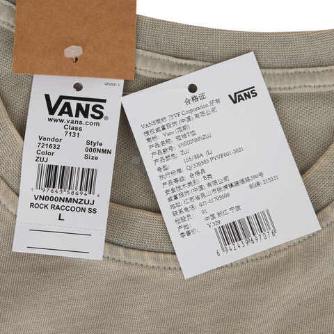 VANS范斯2025女子ROCK RACCOON SS TEE针织无领短TVN000NMNZUJ