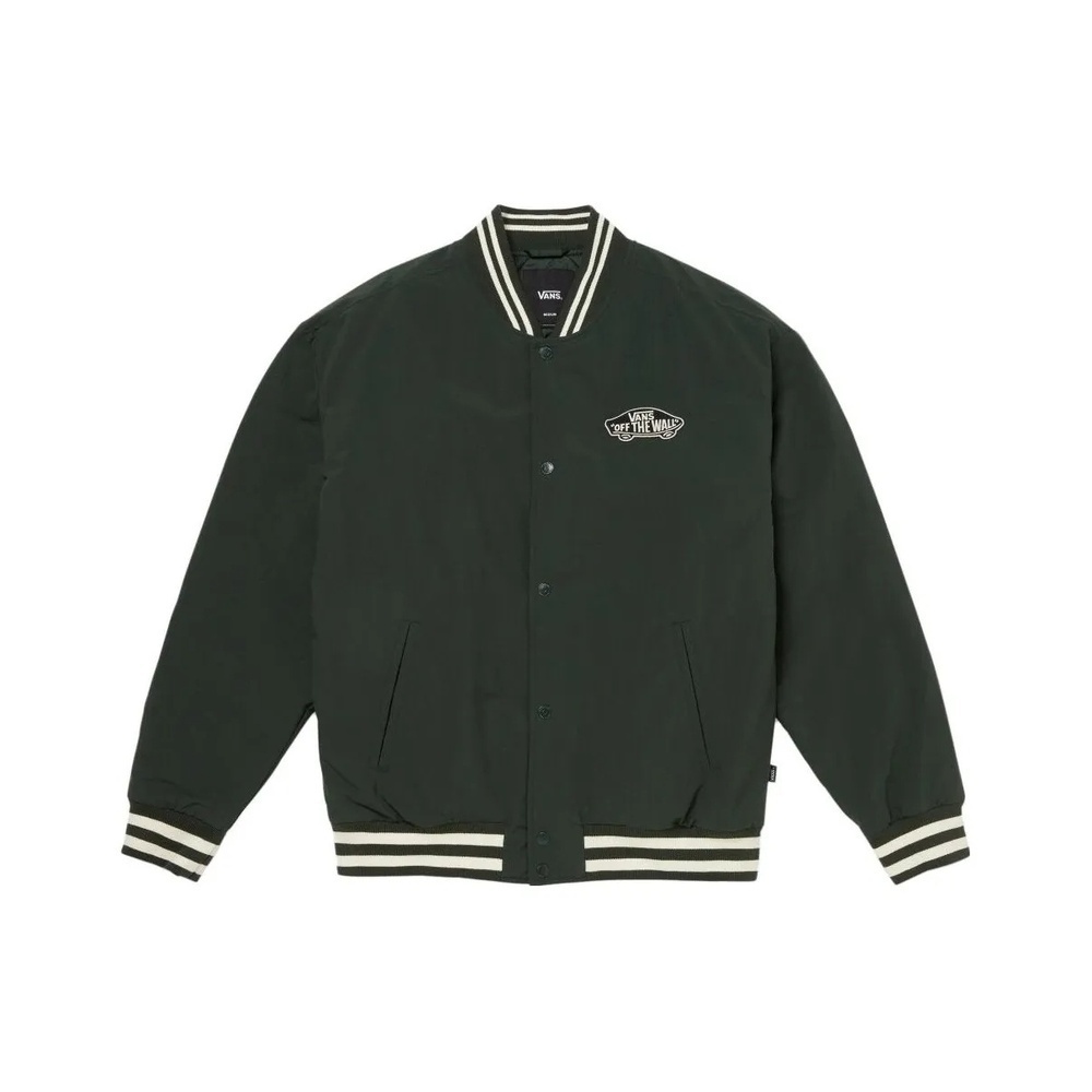 VANS范斯2025男子LOGO BASEBALL JACKET厚棉服VN000GZMBZ0