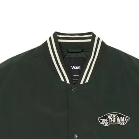 VANS范斯2025男子LOGO BASEBALL JACKET厚棉服VN000GZMBZ0