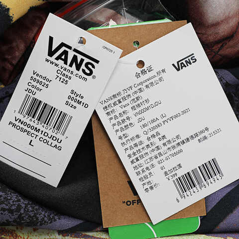 VANS范斯2025男子Prospect Collage SS Woven短袖衬衫VN000M1DJDU