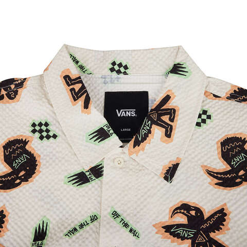 VANS范斯2025男子FUNKY ANIMAL SS SHIRT短袖衬衫VN000NNEEFW