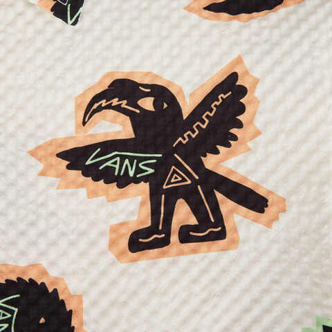 VANS范斯2025男子FUNKY ANIMAL SS SHIRT短袖衬衫VN000NNEEFW