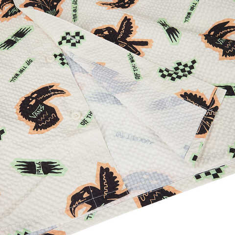 VANS范斯2025男子FUNKY ANIMAL SS SHIRT短袖衬衫VN000NNEEFW