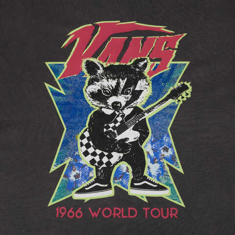 VANS范斯2025女子ROCK RACCOON SS TEE针织无领短TVN000NMN1O7