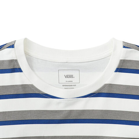 VANS范斯2025男子TP STRIPES SS TEE针织无领短TVN000NJFEG1