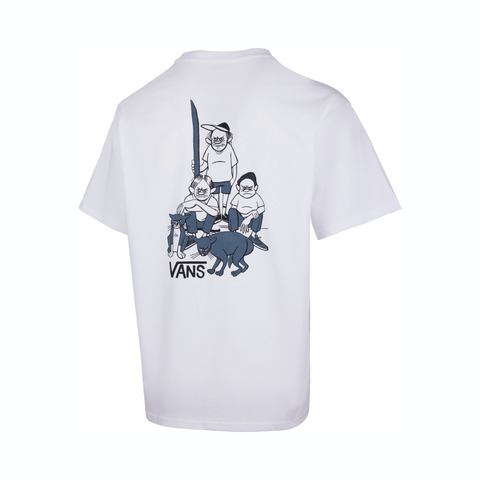 VANS范斯2025男子HANAI GFX SS TEE针织无领短TVN000R60WHT