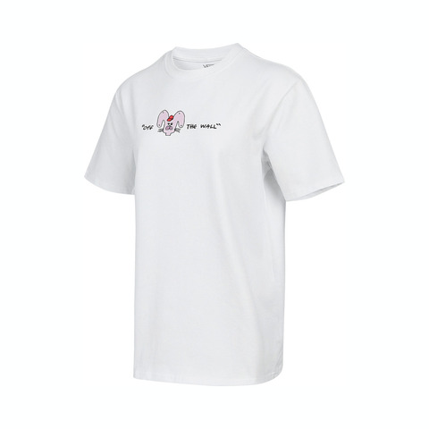 VANS范斯2025女子RABBIT SS TEE针织无领短TVN000QF6WHT