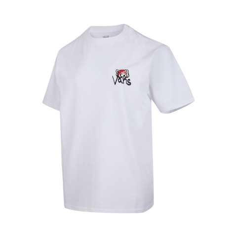 VANS范斯2025女子LESSER PANDA GFX TEE针织无领短TVN000RP2WHT