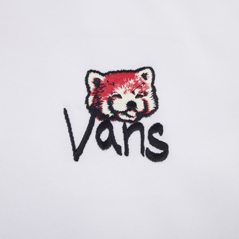 VANS范斯2025女子LESSER PANDA GFX TEE针织无领短TVN000RP2WHT