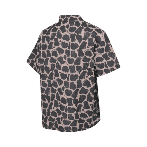 VANS范斯2025男子CAPYBARA AOP SHIRT短袖衬衫VN000RNNPLC